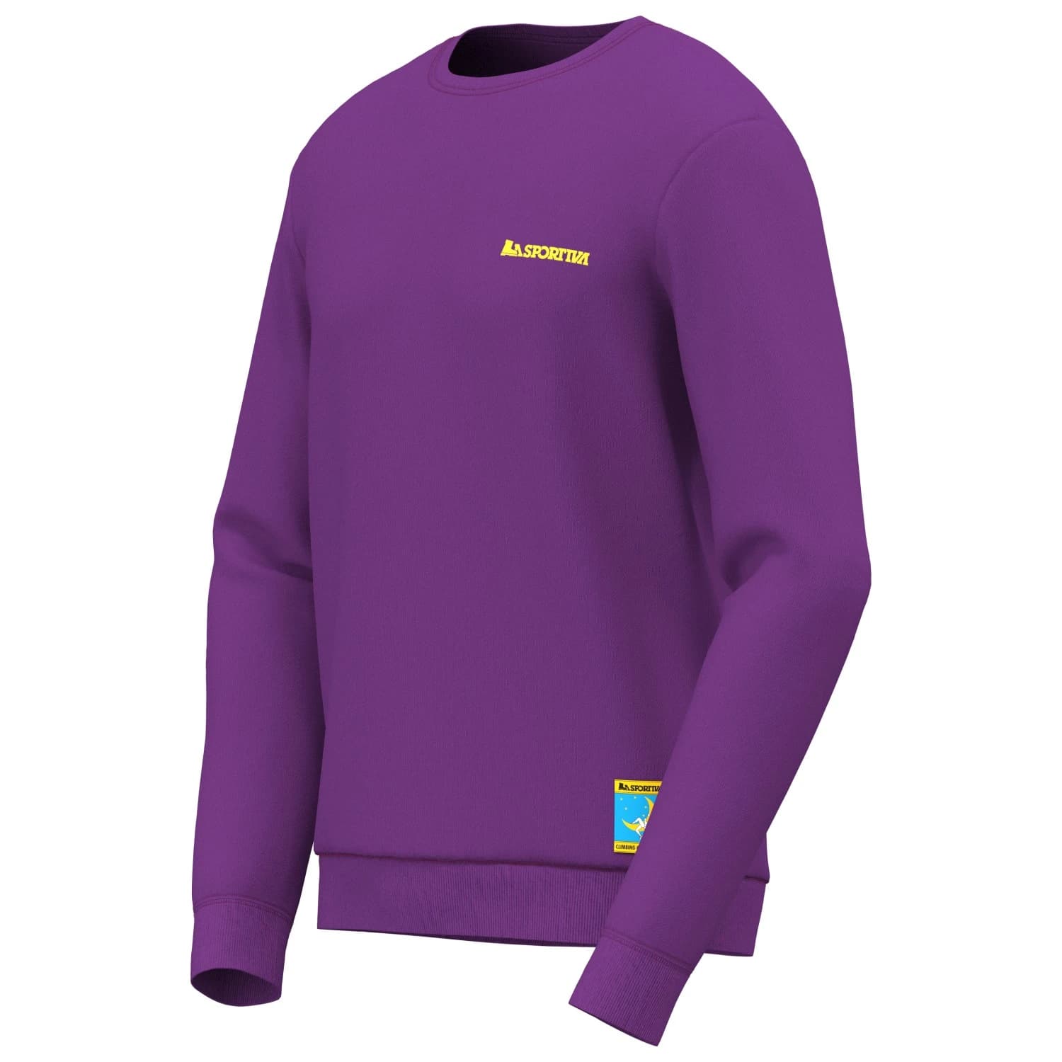 Мъжки пуловер La Sportiva Climbing On The Moon Jumper - Viola / Giallo