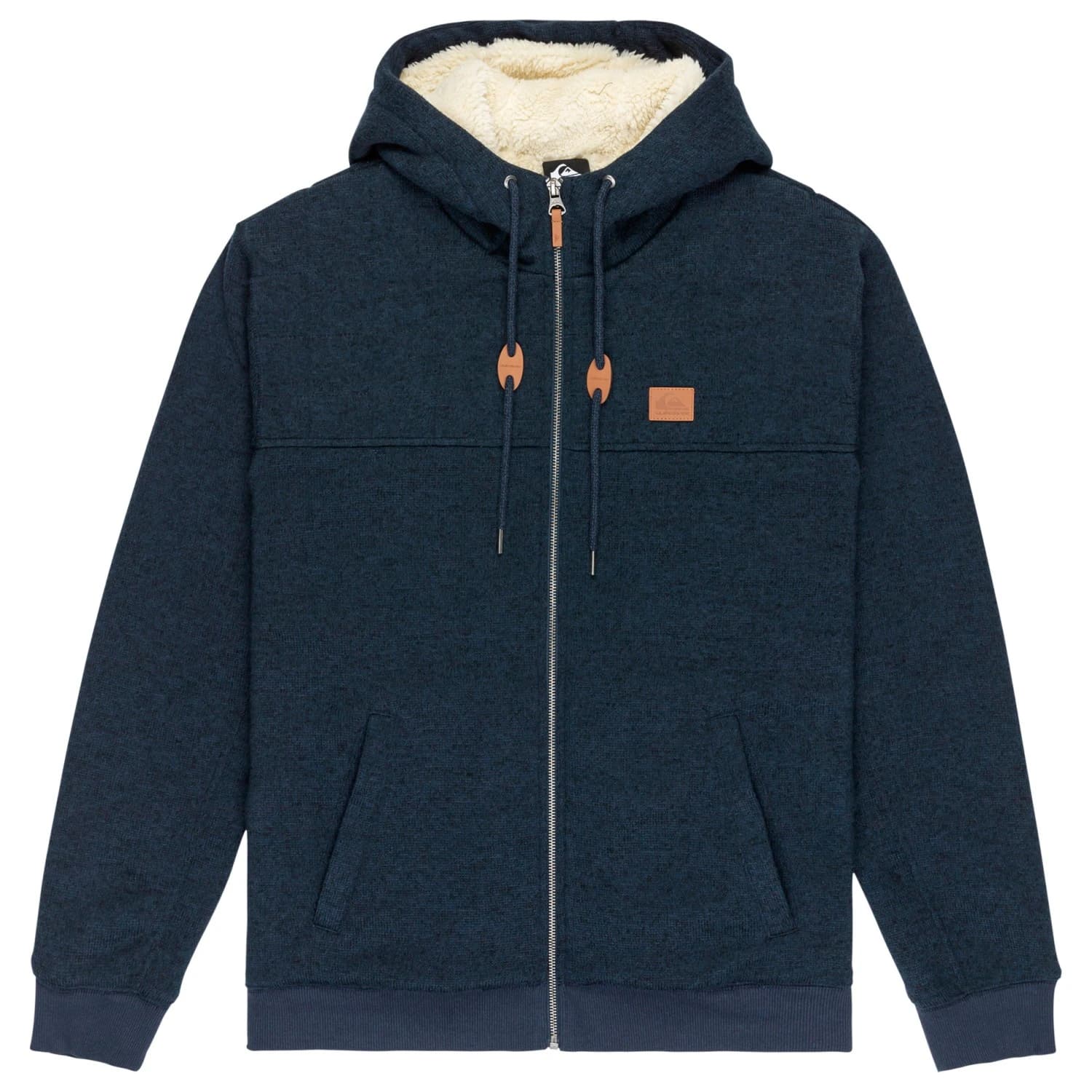 Мъжко поларено яке Quiksilver Cypress Keller Hoodie - Dark Navy Heather