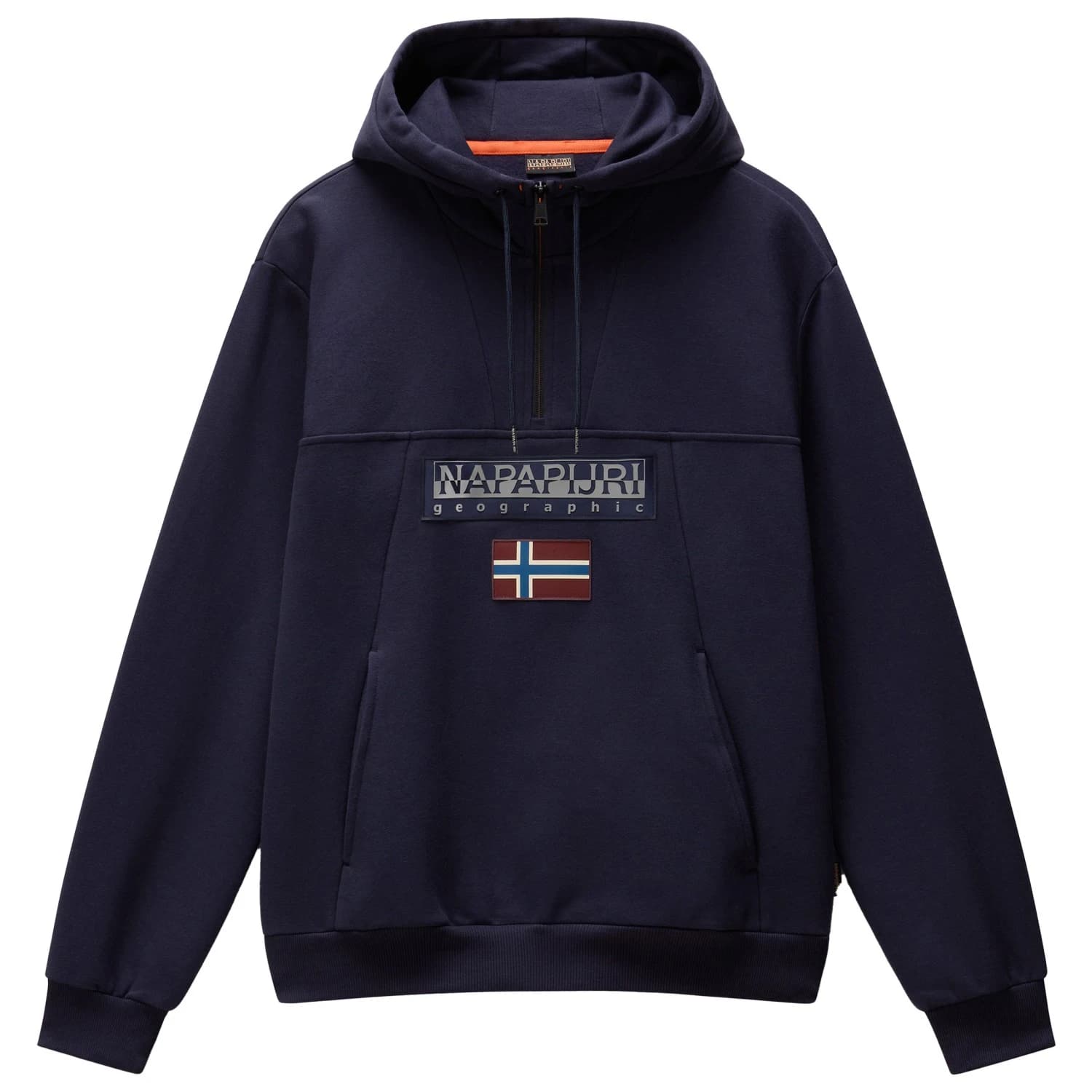 Мъжки суичър Napapijri Burgee Half Zip Hoodie 2.0 Hoodie - Blu Marine