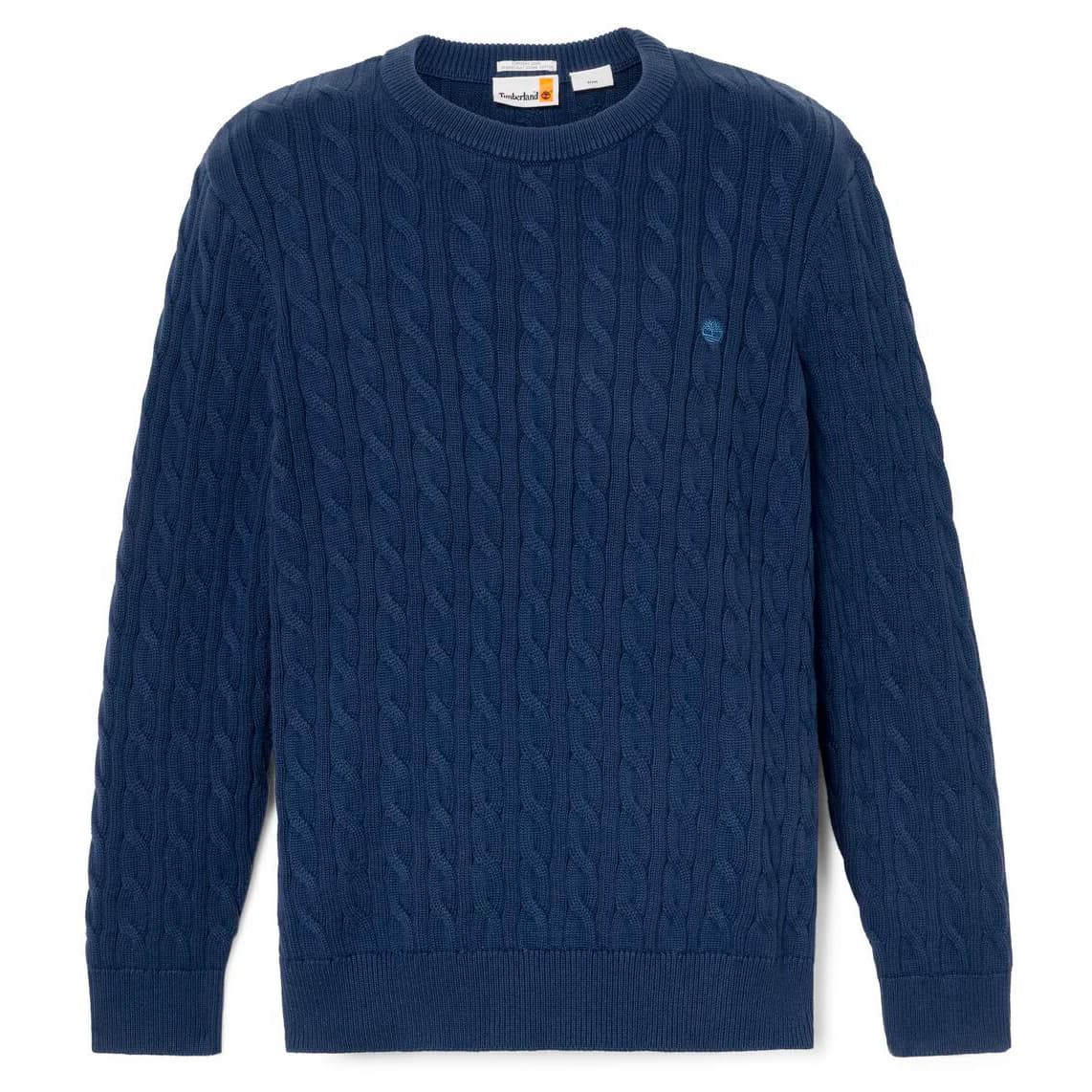 Мъжки пуловер Timberland Williams River Cable Crewneck Sweater Jumper - Peacoat