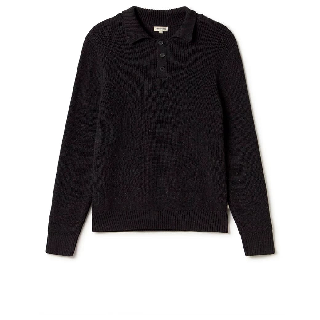 Мъжки пуловер TWOTHIRDS Orango Jumper - Black Neps