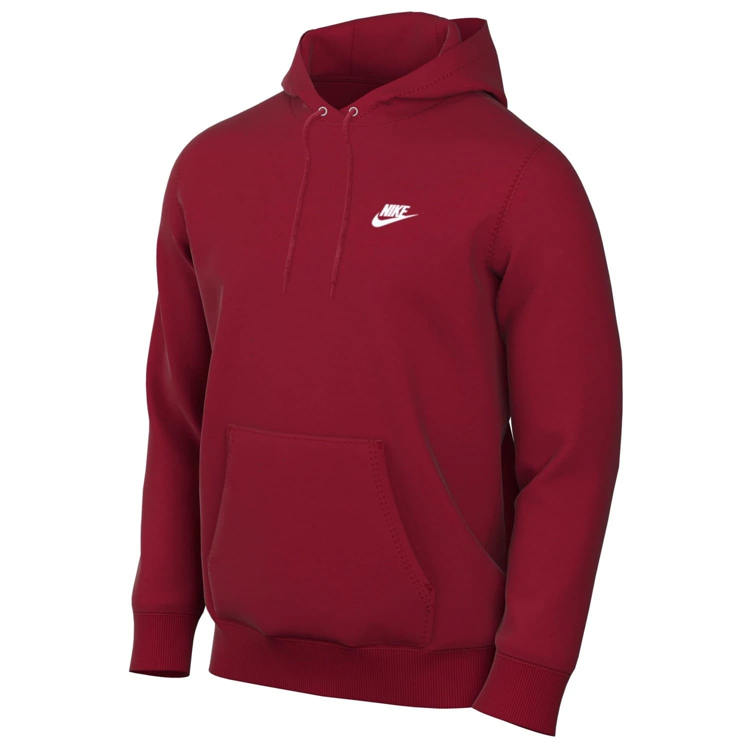 Мъжки суичър Nike Club Basketball Pull-Over Hoodie - Team Crimson / Team Crimson / White