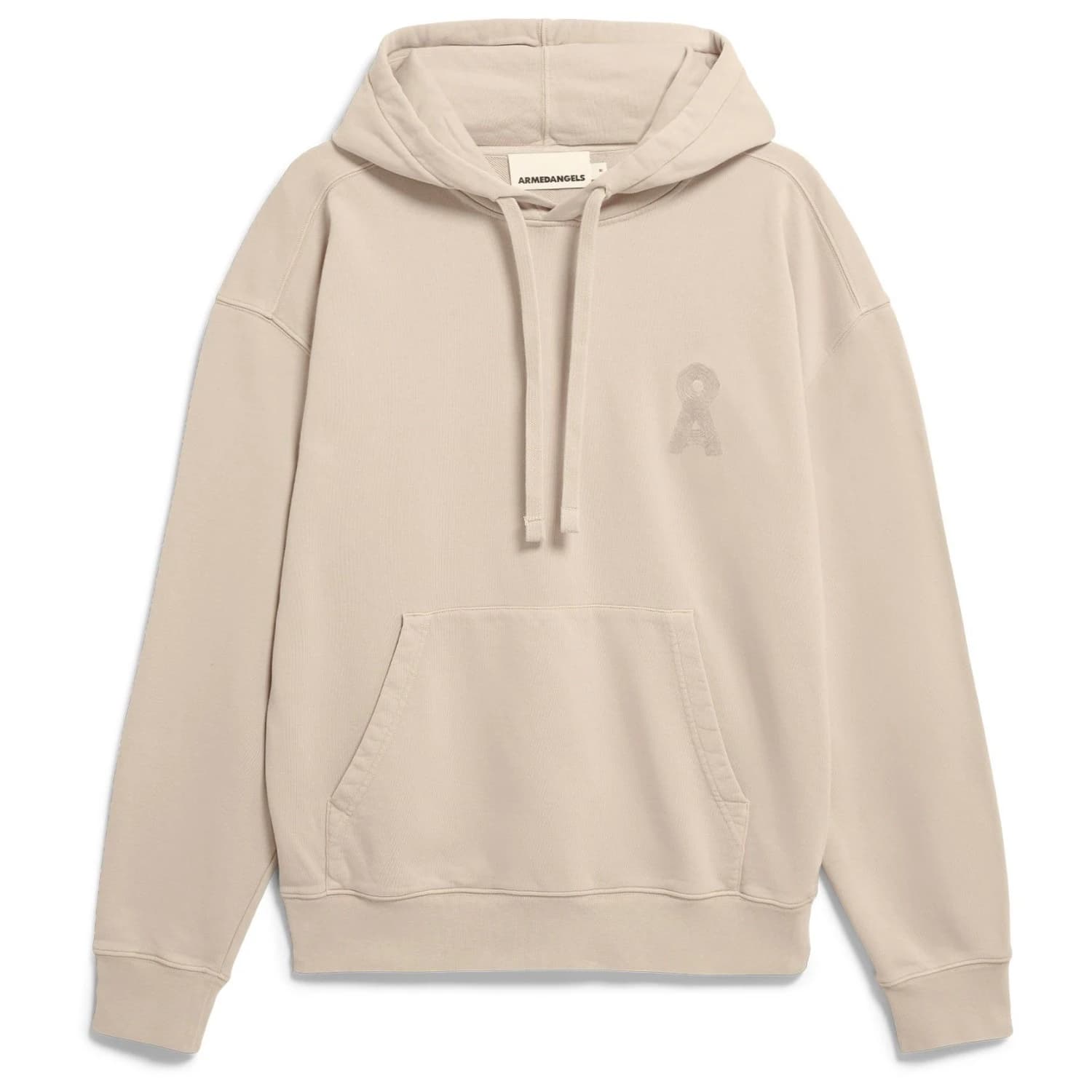 Мъжки суичър ARMEDANGELS Iconic Å Kiraan GMT Dye Hoodie - Sand Stone Washed