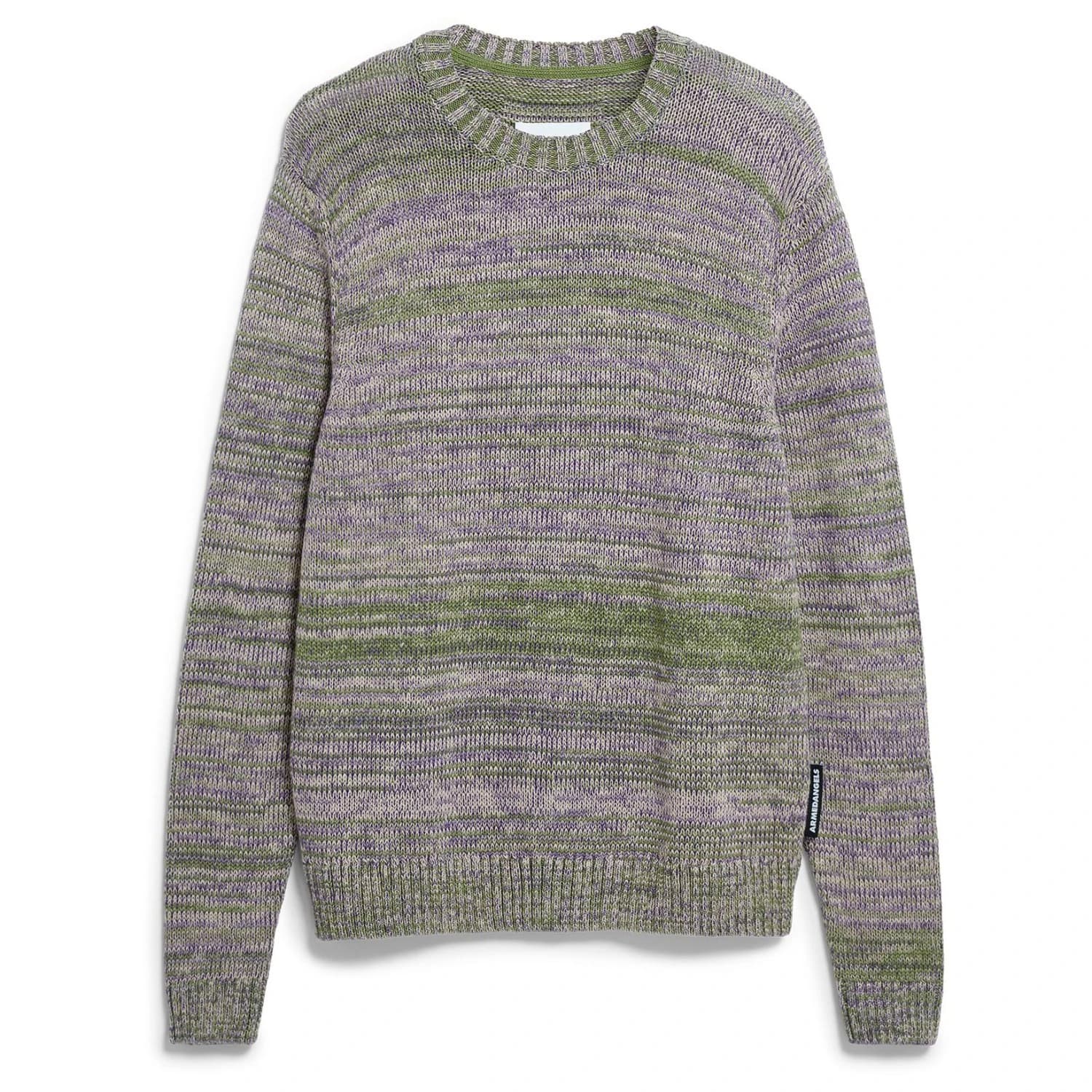 Мъжки пуловер ARMEDANGELS Yarnmix Knit Sweater Jumper - Fatigue Green / Sand Stone / Pungent Purple