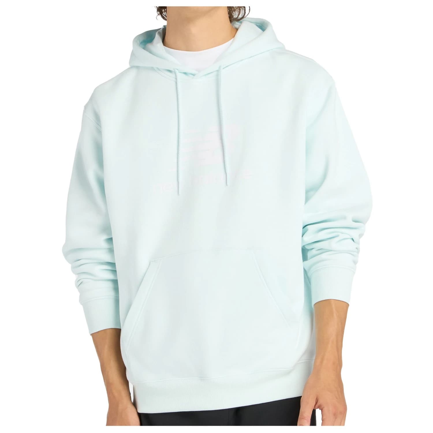 Мъжки суичър New Balance Sport Essentials Fleece Logo Hoodie - Glint Blue