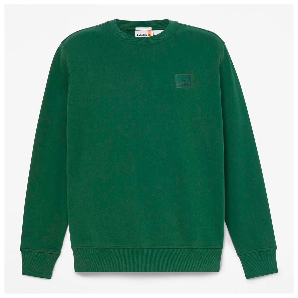 Мъжки пуловер Timberland Silicon Badge (LB) Crew Neck Jumper - Pineneedle