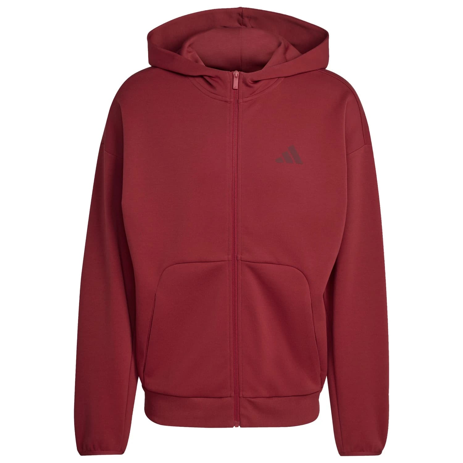 Мъжки суичър adidas Future Icons SL Full Zip Hoodie - Active Maroon