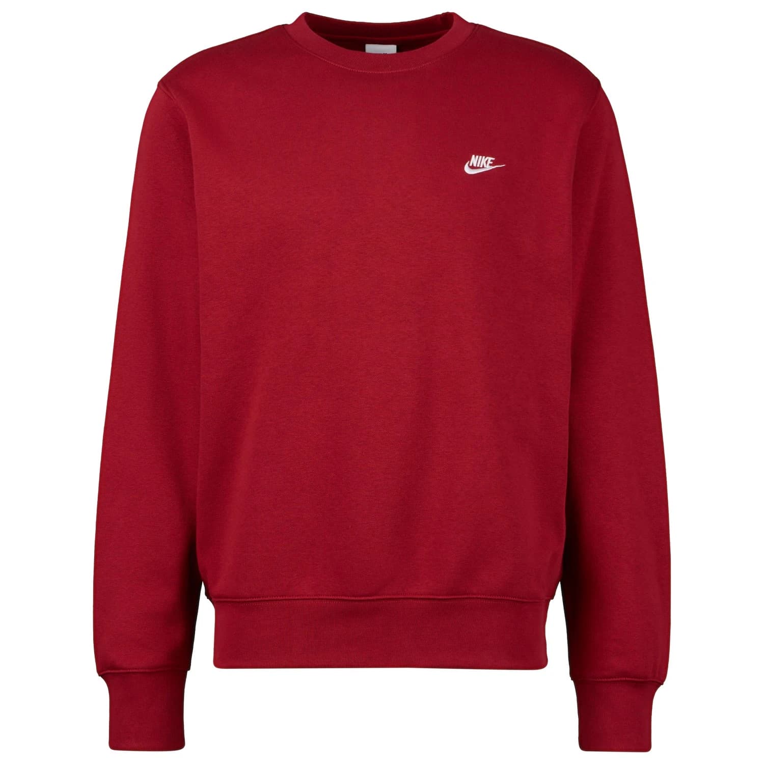 Мъжки пуловер Nike Club BB Crew Jumper - Team Crimson / White