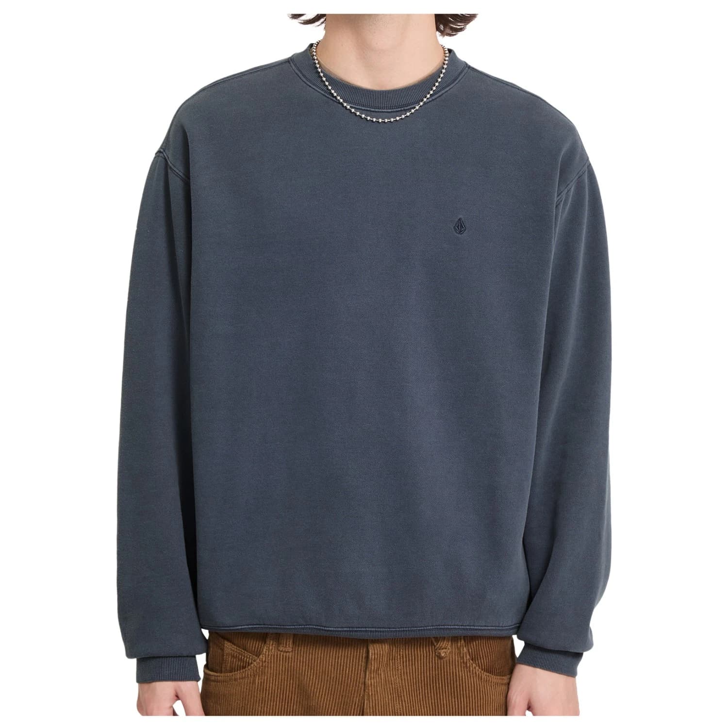 Мъжки пуловер Volcom Single Stone Pw Crew Jumper - Storm Blue