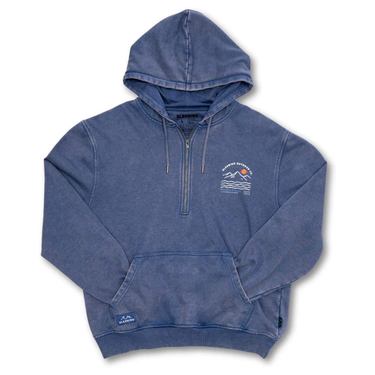 Пуловер Bleubird Dawn Zipper Hood Zip-up hoodie - Peri Blue