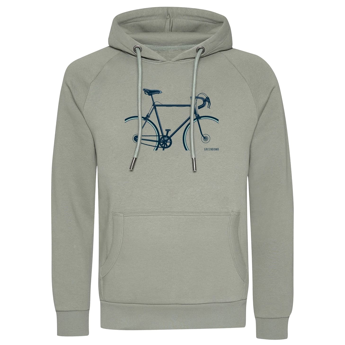 Мъжки суичър GreenBomb Bike Crop Trek Hoodie - Moos Mint