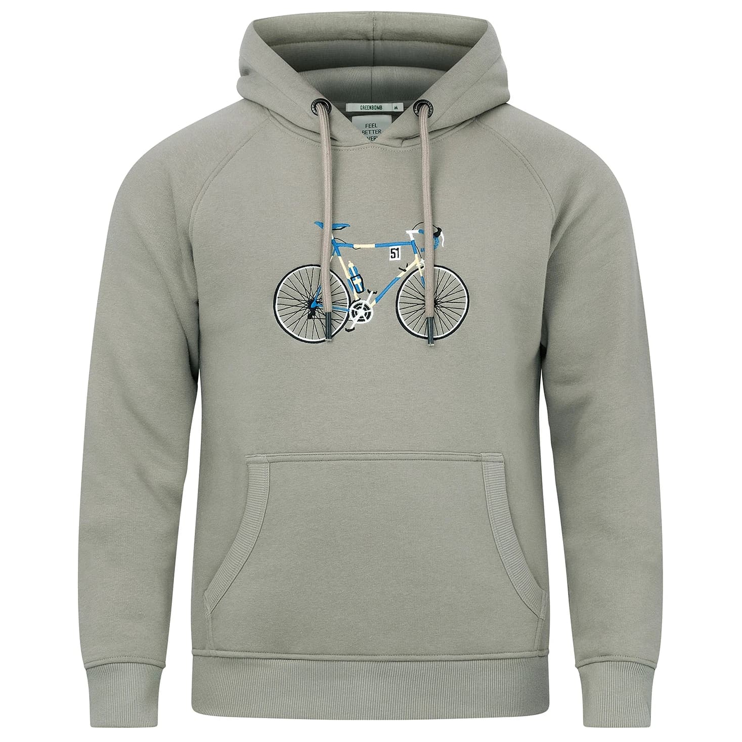 Мъжки суичър GreenBomb Knut Simple Trek Hoodie - Moos Mint