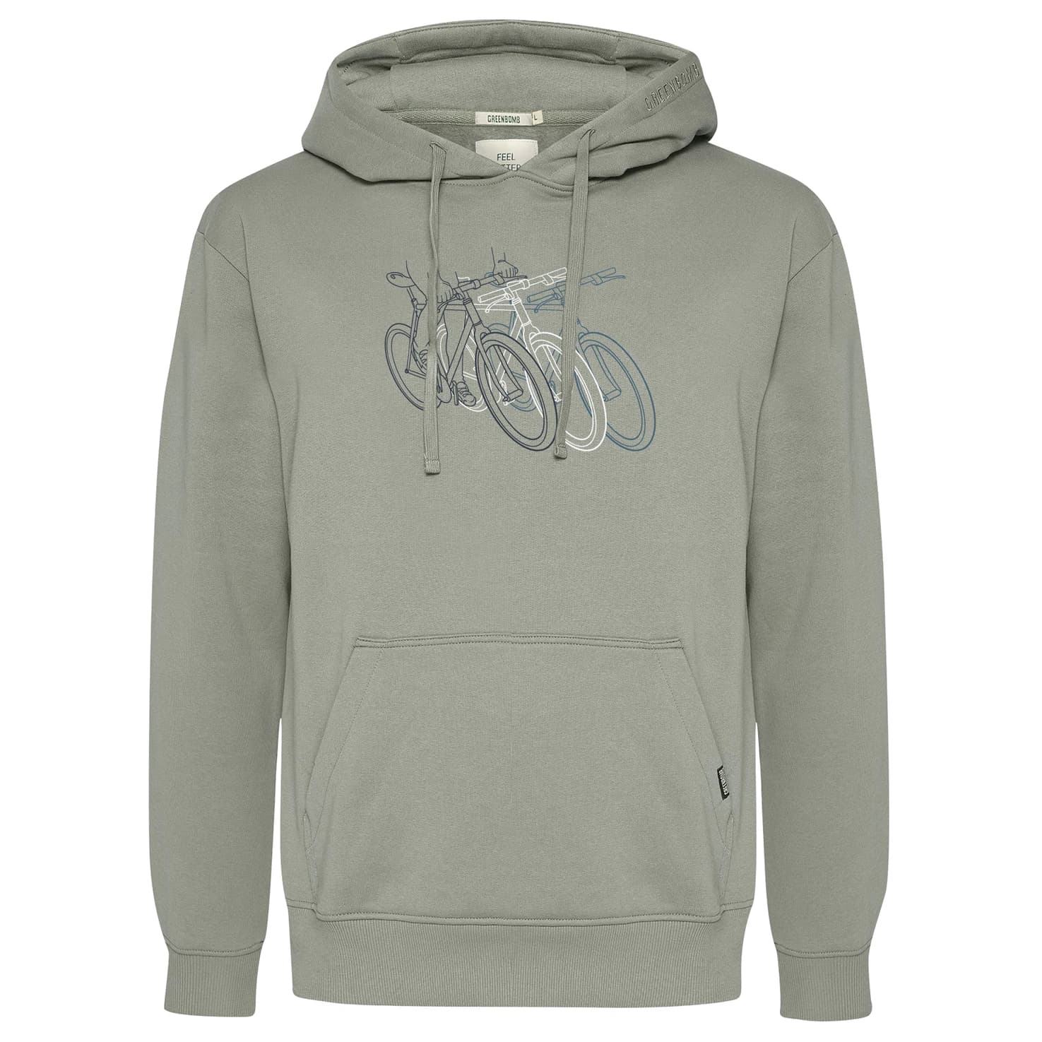 Мъжки суичър GreenBomb Race Joy Hoodie - Moos Mint
