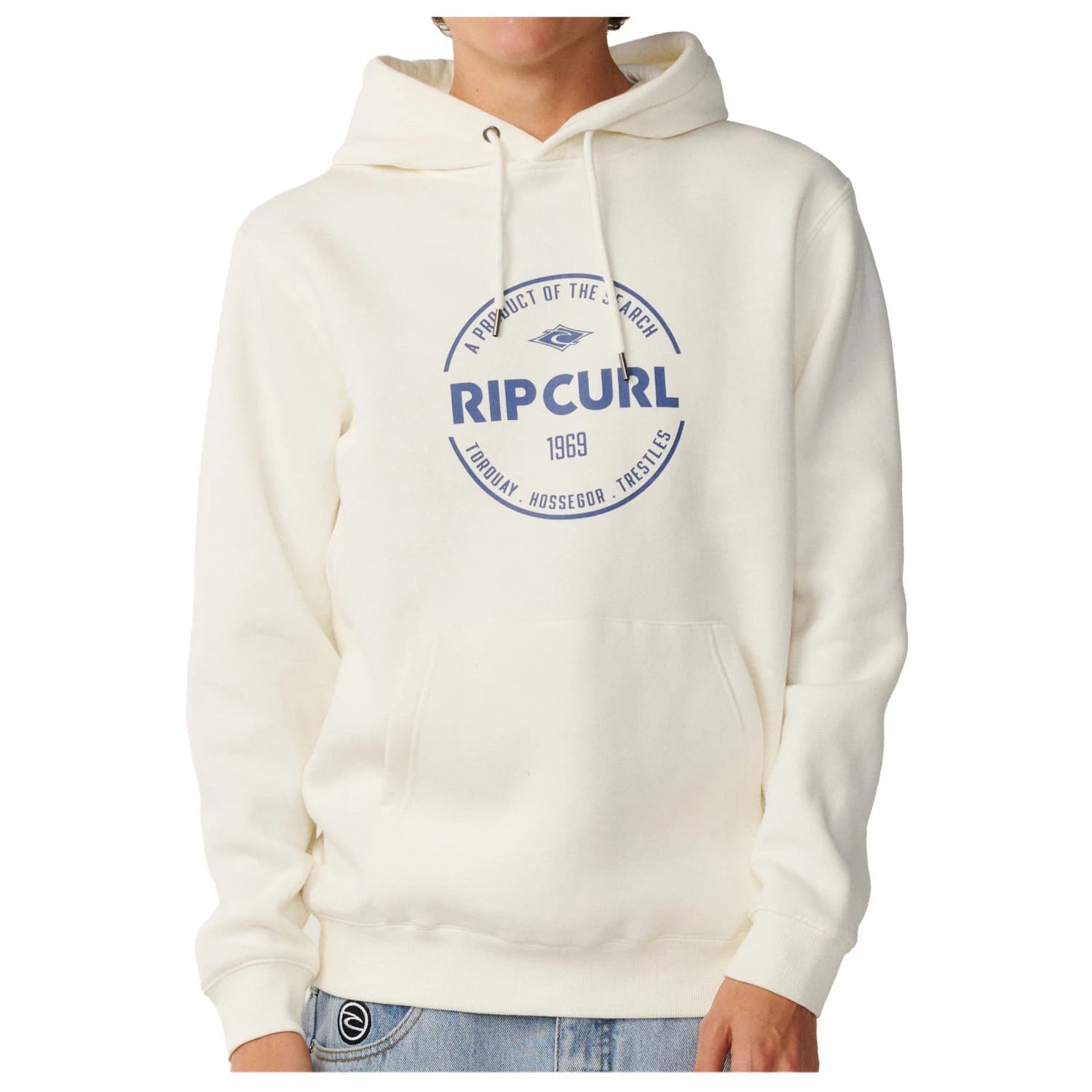 Мъжки суичър Rip Curl Staple Hood Hoodie - Bone