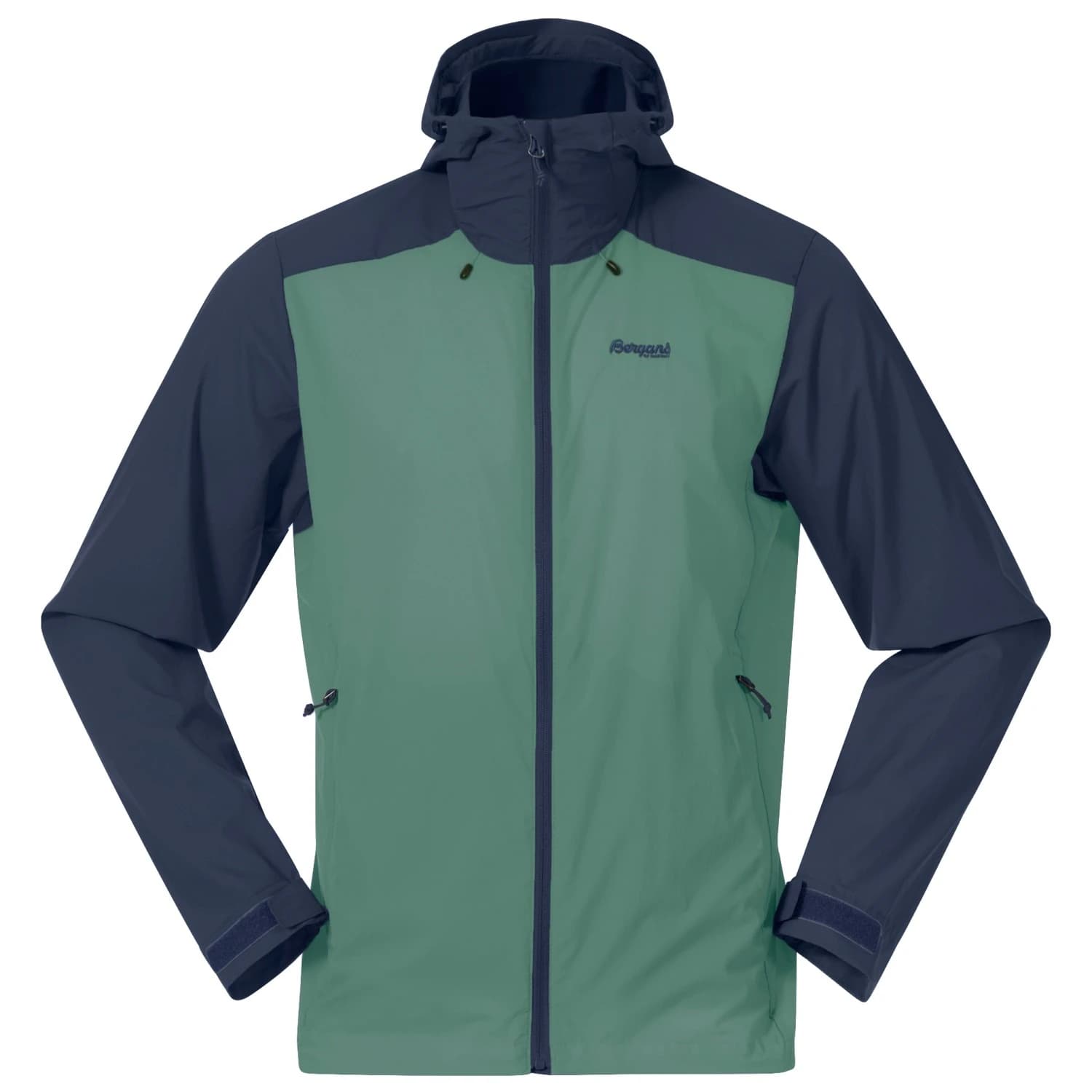 Ветрозащитно яке Bergans Skar Light Windbreaker Jacke Windproof jacket - Dark Jade Green / Navy Blue