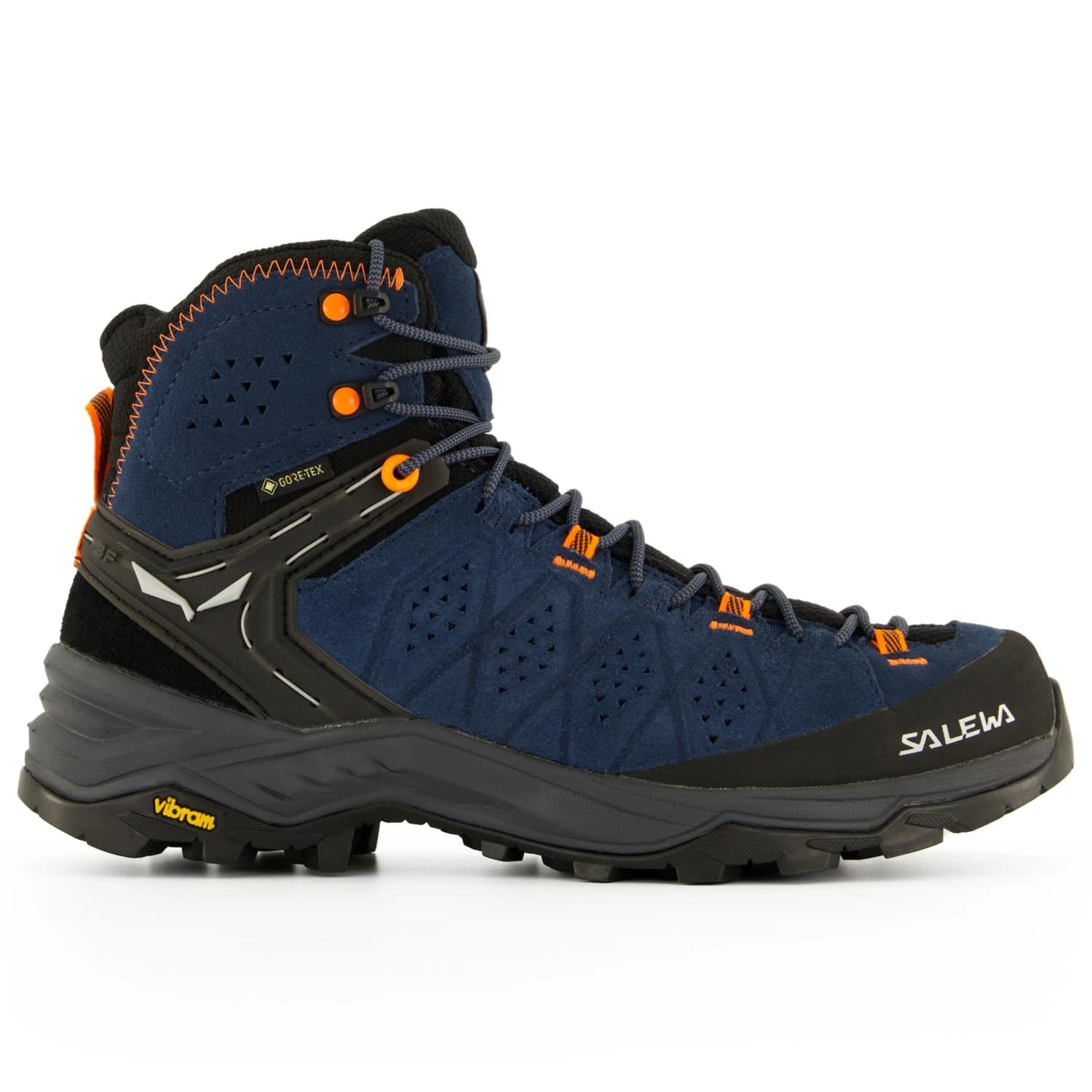 Мъжки туристически обувки Salewa Alp Trainer 2 Mid GTX Walking boots - Dark Denim / Fluo Orange