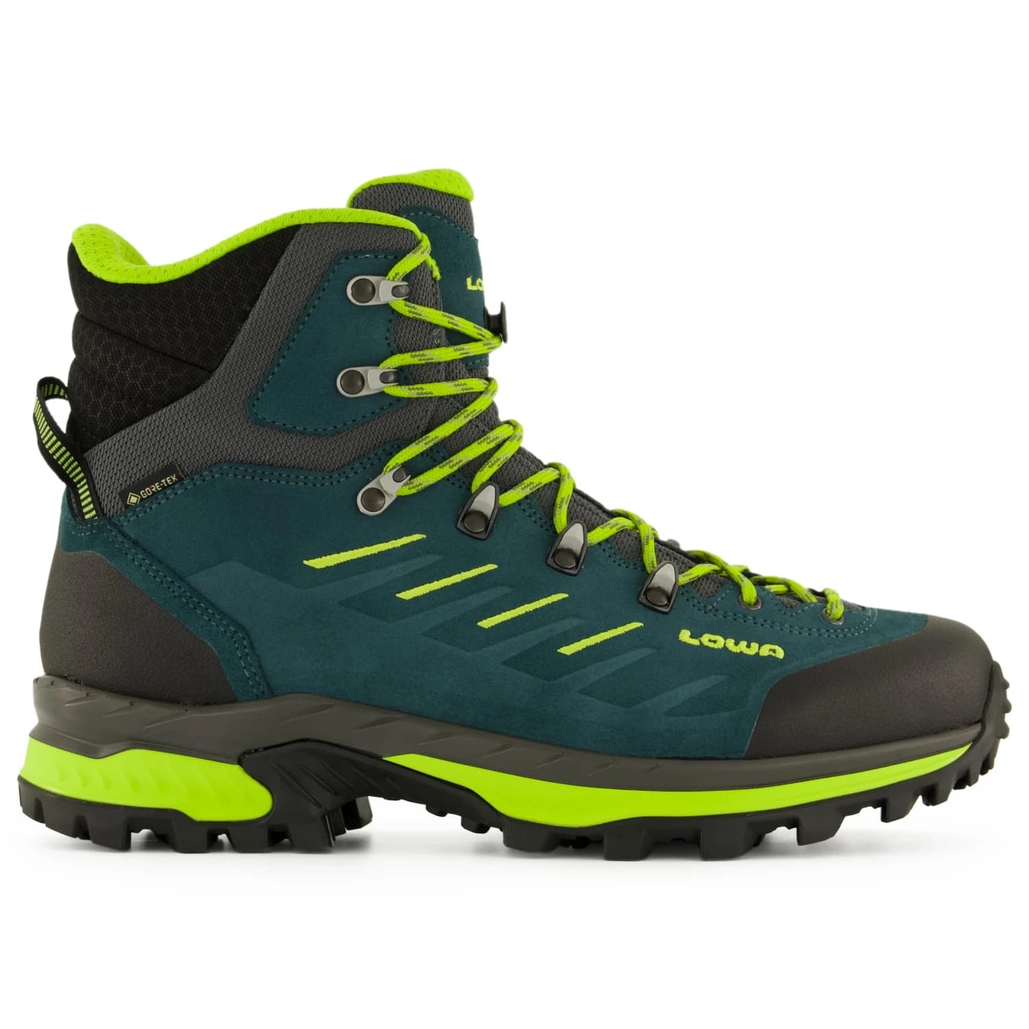 Мъжки туристически обувки Lowa Randir GTX Mid Walking boots - Blue / Lime