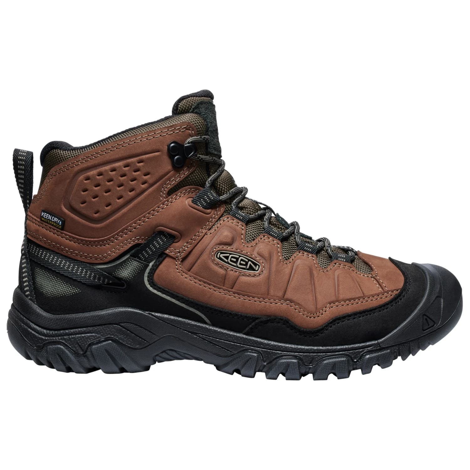 Мъжки туристически обувки Keen Targhee IV Mid WP Walking boots - Bison / Black