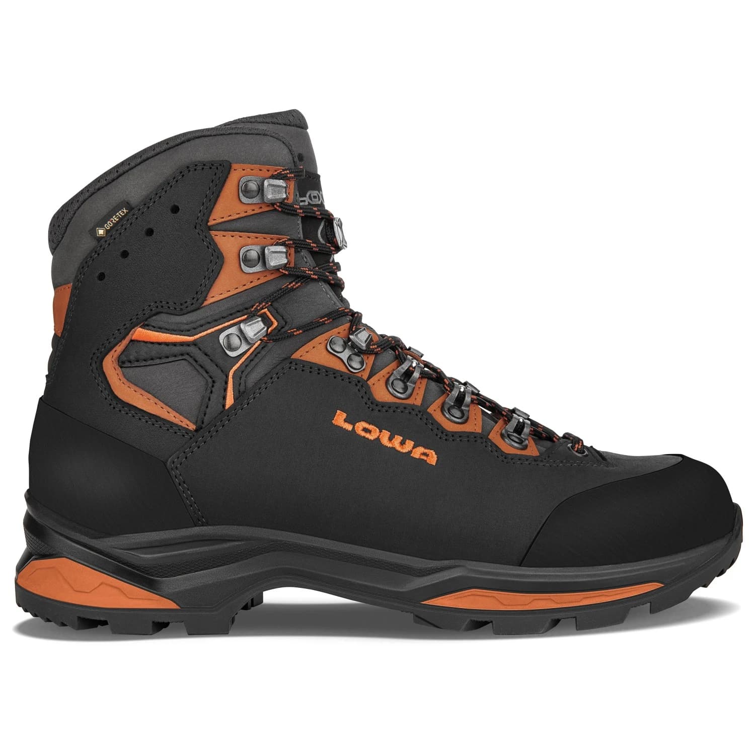 Мъжки туристически обувки Lowa Camino Evo GTX Walking boots - Black / Orange