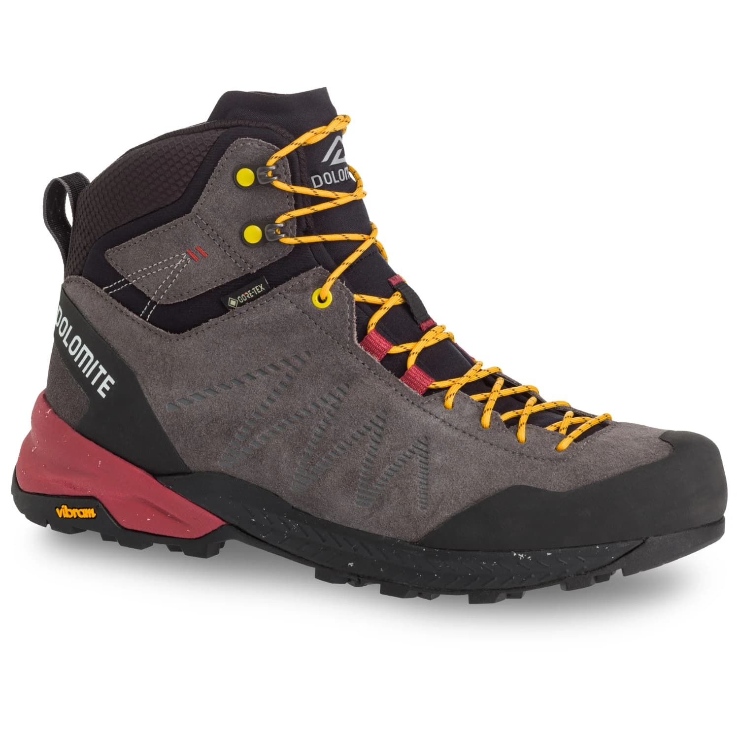 Мъжки туристически обувки Dolomite Crodarossa Leather High GTX Walking boots - Iron Grey / Black