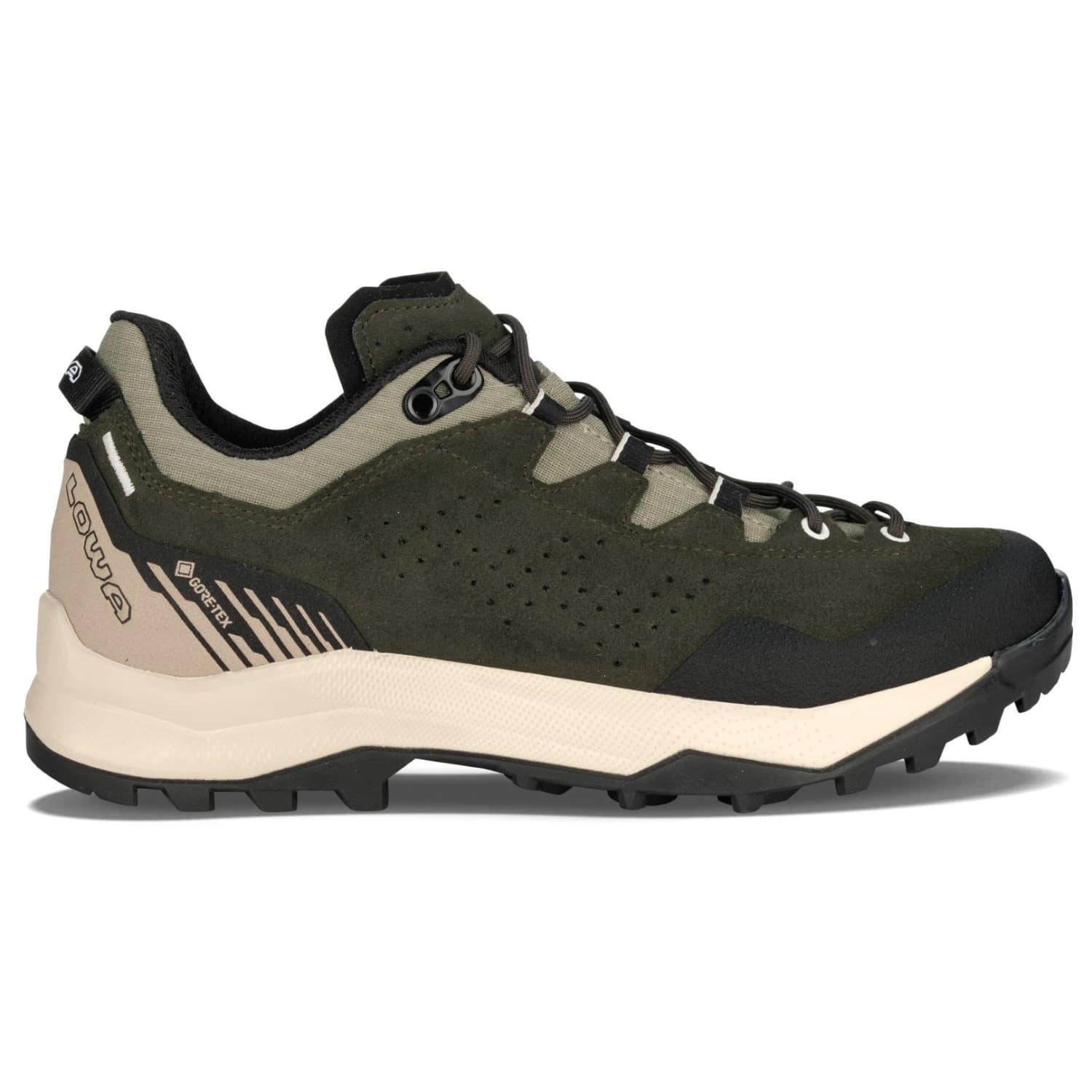 Мъжки туристически обувки Lowa Explorer GTX Lo Walking boots - Dark Green / Panna