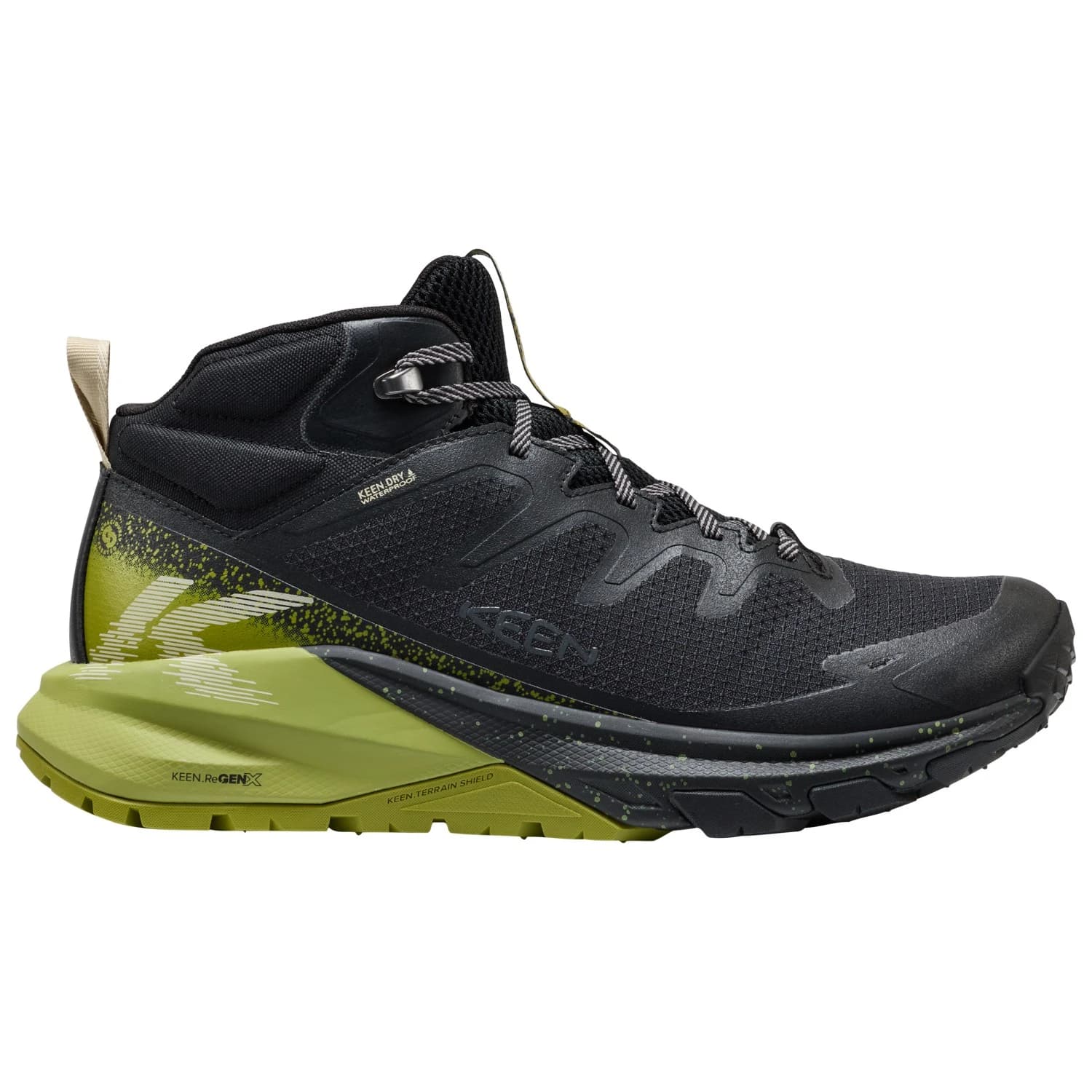 Мъжки туристически обувки Keen Targhee Apex Mid WP Walking boots - Black / Golden Cypress