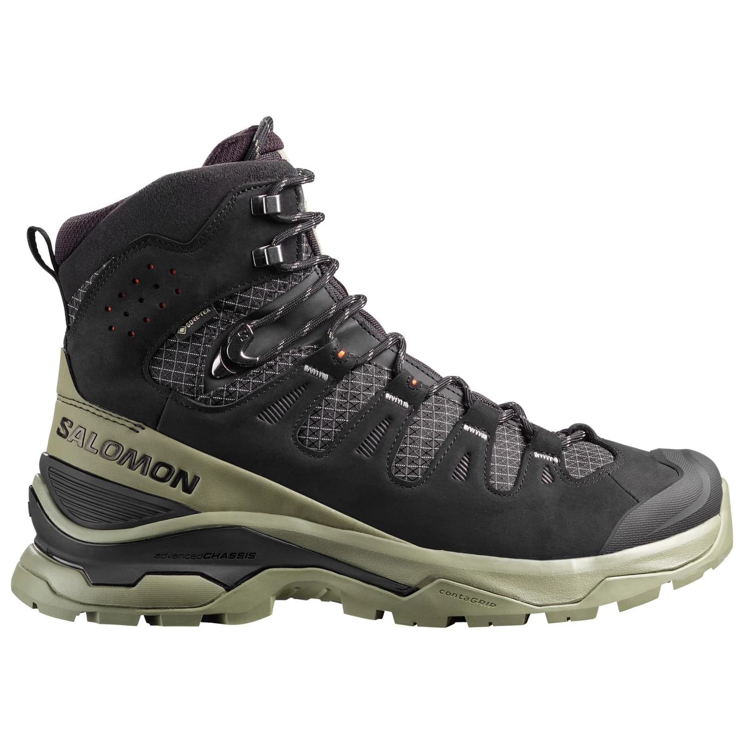 Мъжки туристически обувки Salomon Quest 5 GORE-TEX Walking boots - Black / Deep Lichen Green / Black