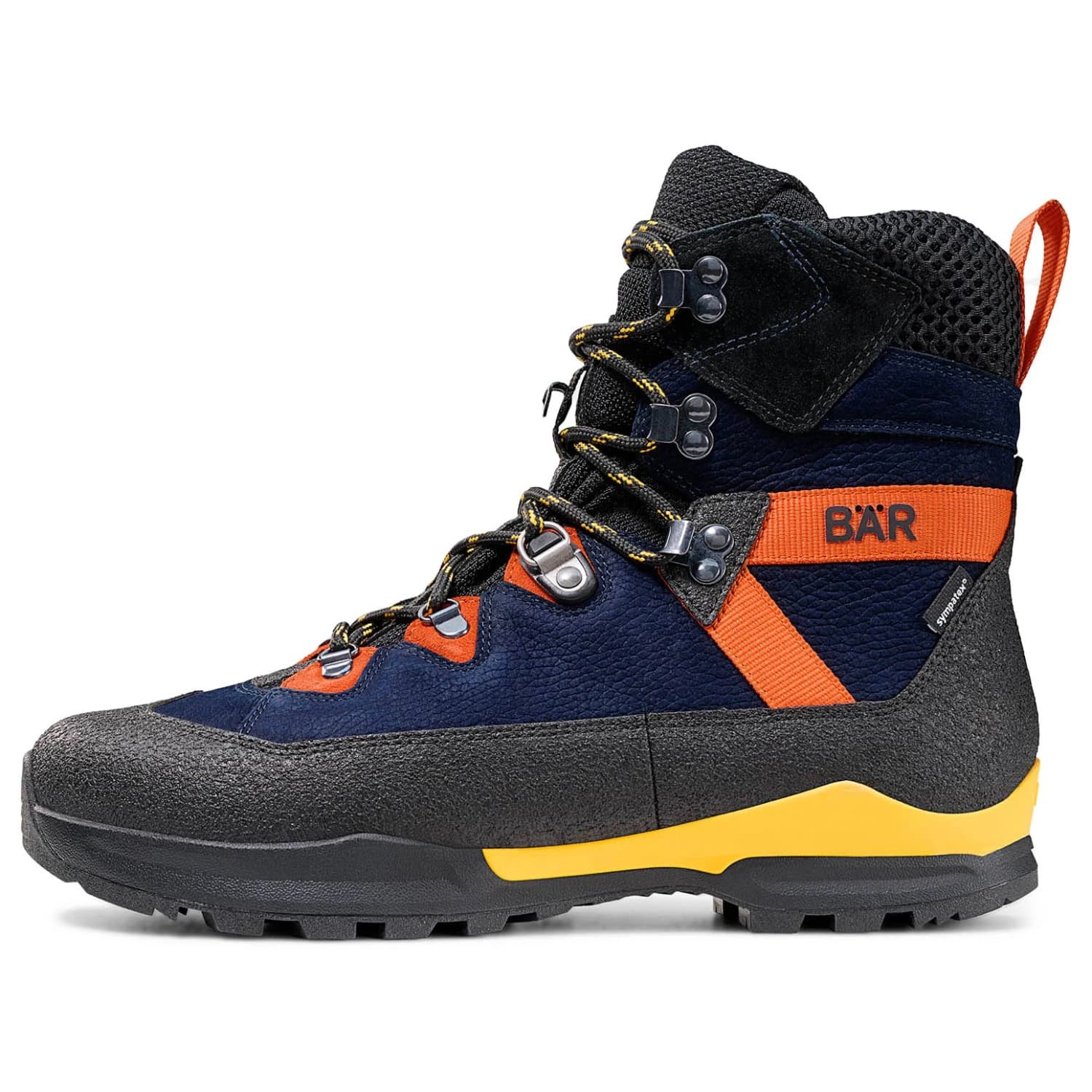 Туристически обувки Bär Bergkomfort WP Walking boots - Dunkelblau / Orange