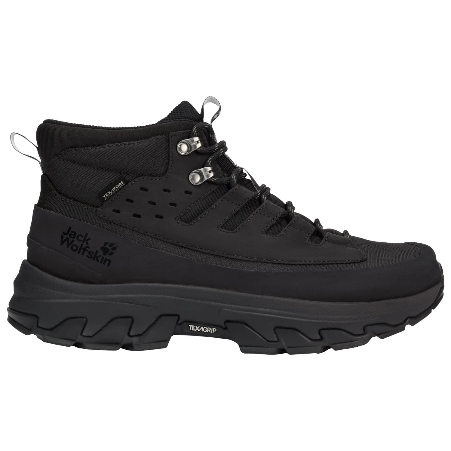 Мъжки туристически обувки Jack Wolfskin Apex Hike Texapore Mid Walking boots - Black