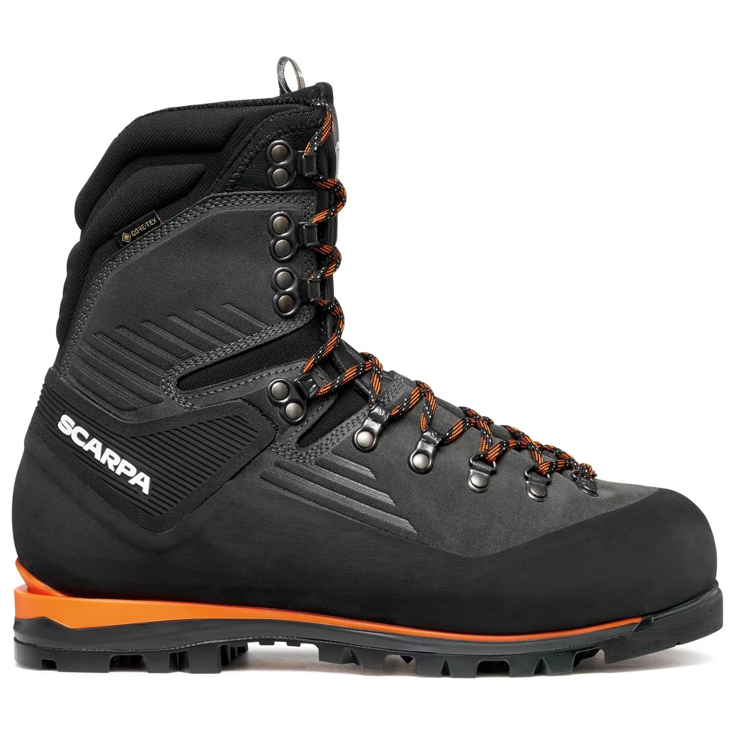 Мъжки алпийски обувки Scarpa Mont Blanc GTX Mountaineering boots - Anthracite / Orange