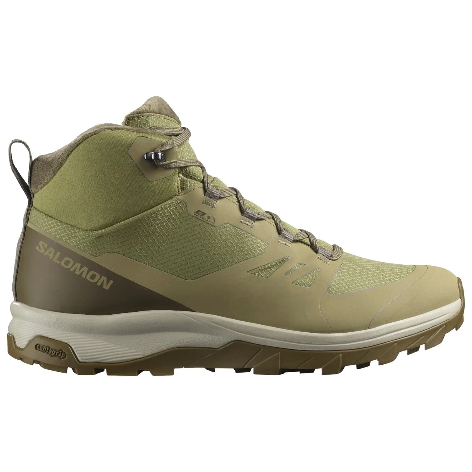 Зимни ботуши Salomon Outsnap CSWP Winter boots - Aloe / Stone Gray / Coyote Brown