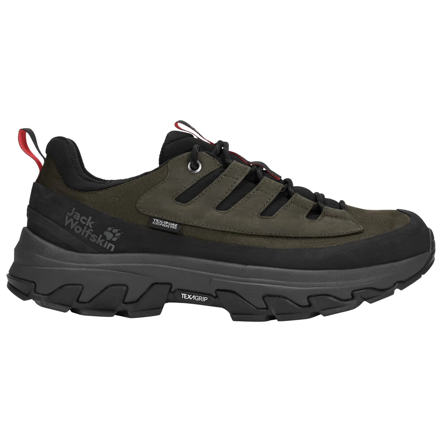 Мъжки мултиспорт обувки Jack Wolfskin Apex Hike Texapore Low Multisport shoes - Obsidian Moss