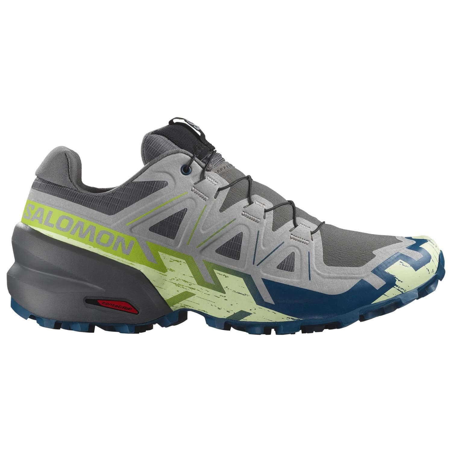 Мъжки маратонки Salomon Speedcross 6 Trail running shoes - Castlerock / Lime Cream / Poseidon