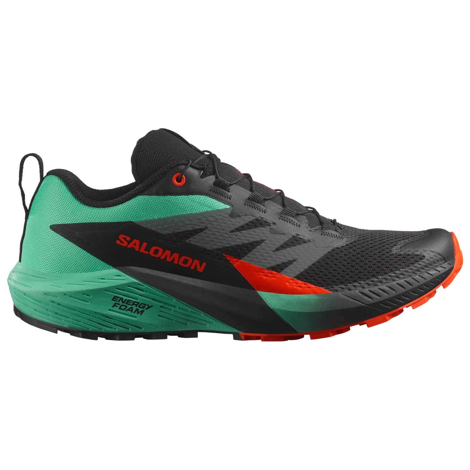 Мъжки маратонки Salomon Sense Ride 5 Trail running shoes - Black / Bay / Cherry Tomato