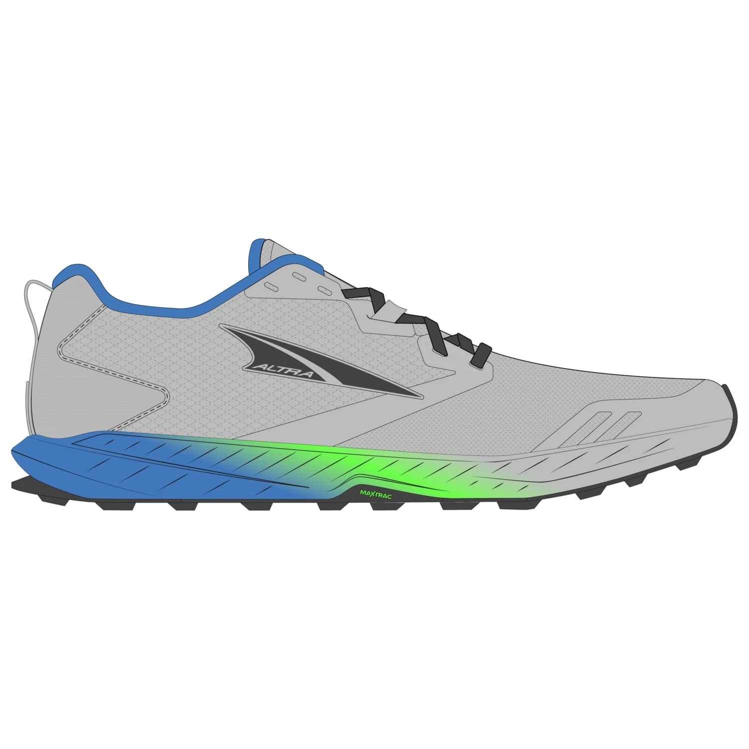 Маратонки Altra Superior 7 Trail running shoes - Vapor Grey / Black / Super Sonic