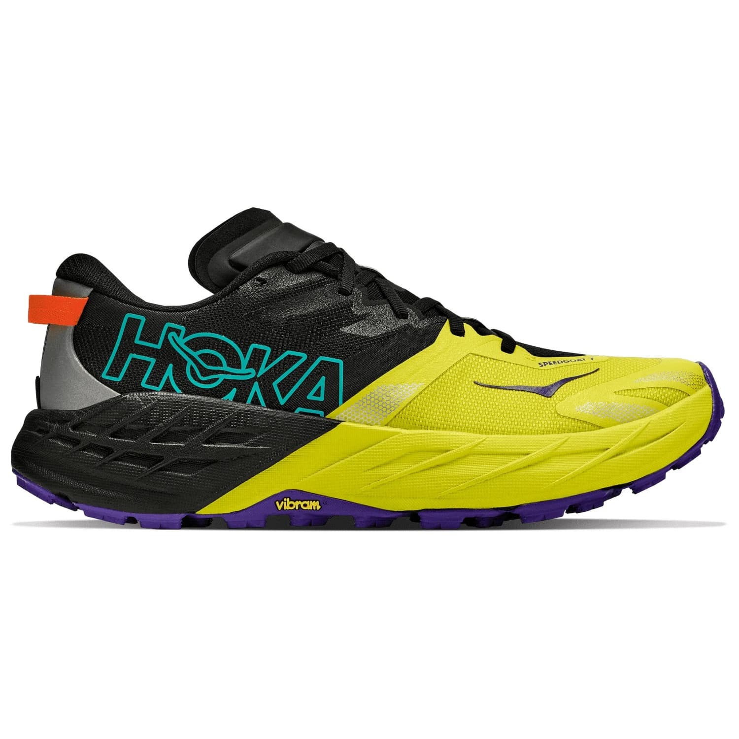 Мъжки маратонки HOKA Speedgoat 7 Trail running shoes - Black / Hoka Citrus