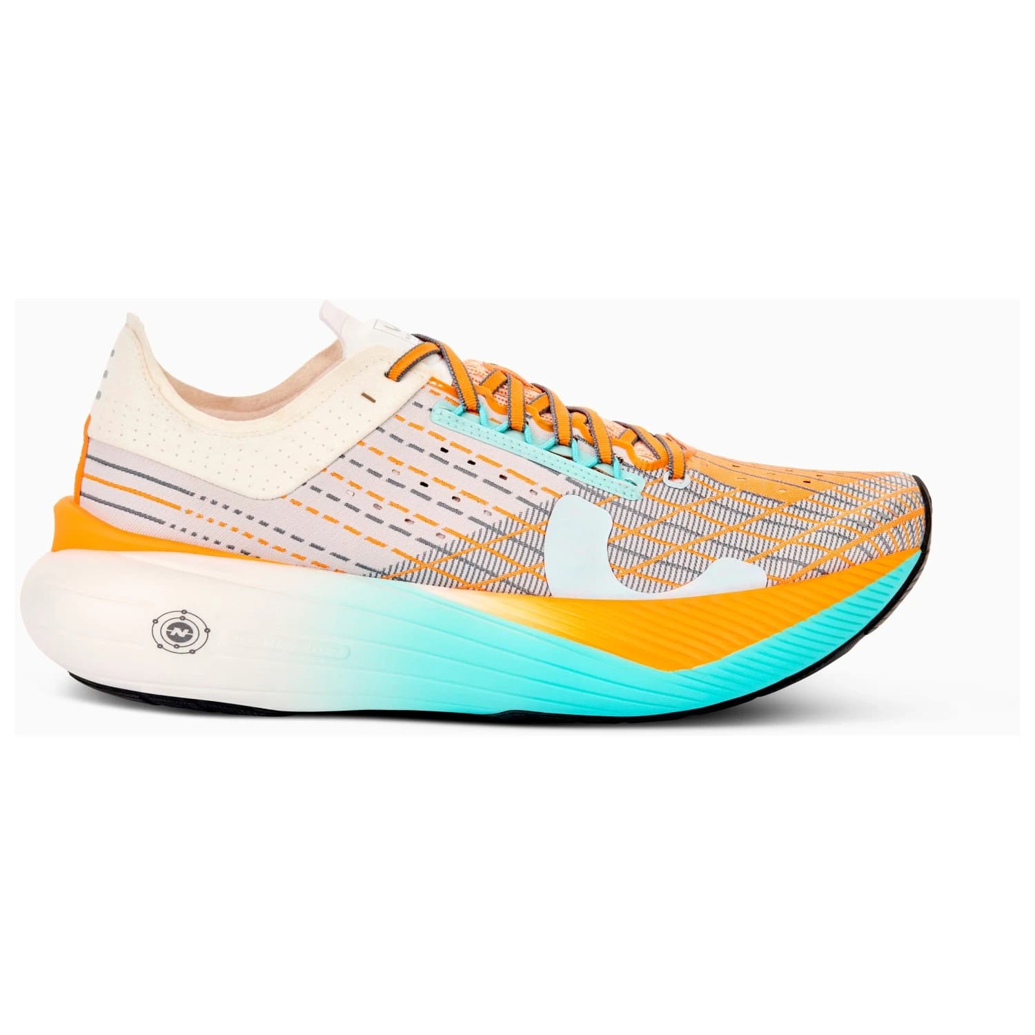 Мъжки маратонки True Motion U-TECH Solo 2 Running shoes - White / Tangelo / Aqua Splash