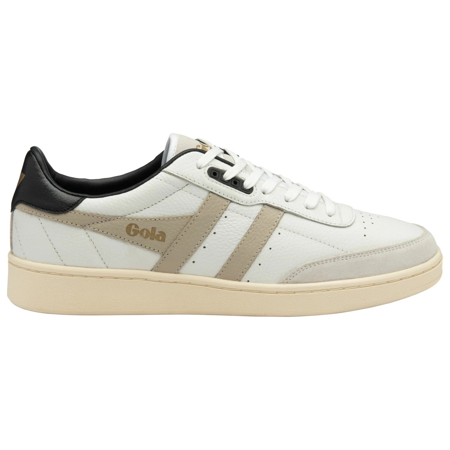 Мъжки маратонки Gola Contact Leather Sneakers - White / Bone / Black