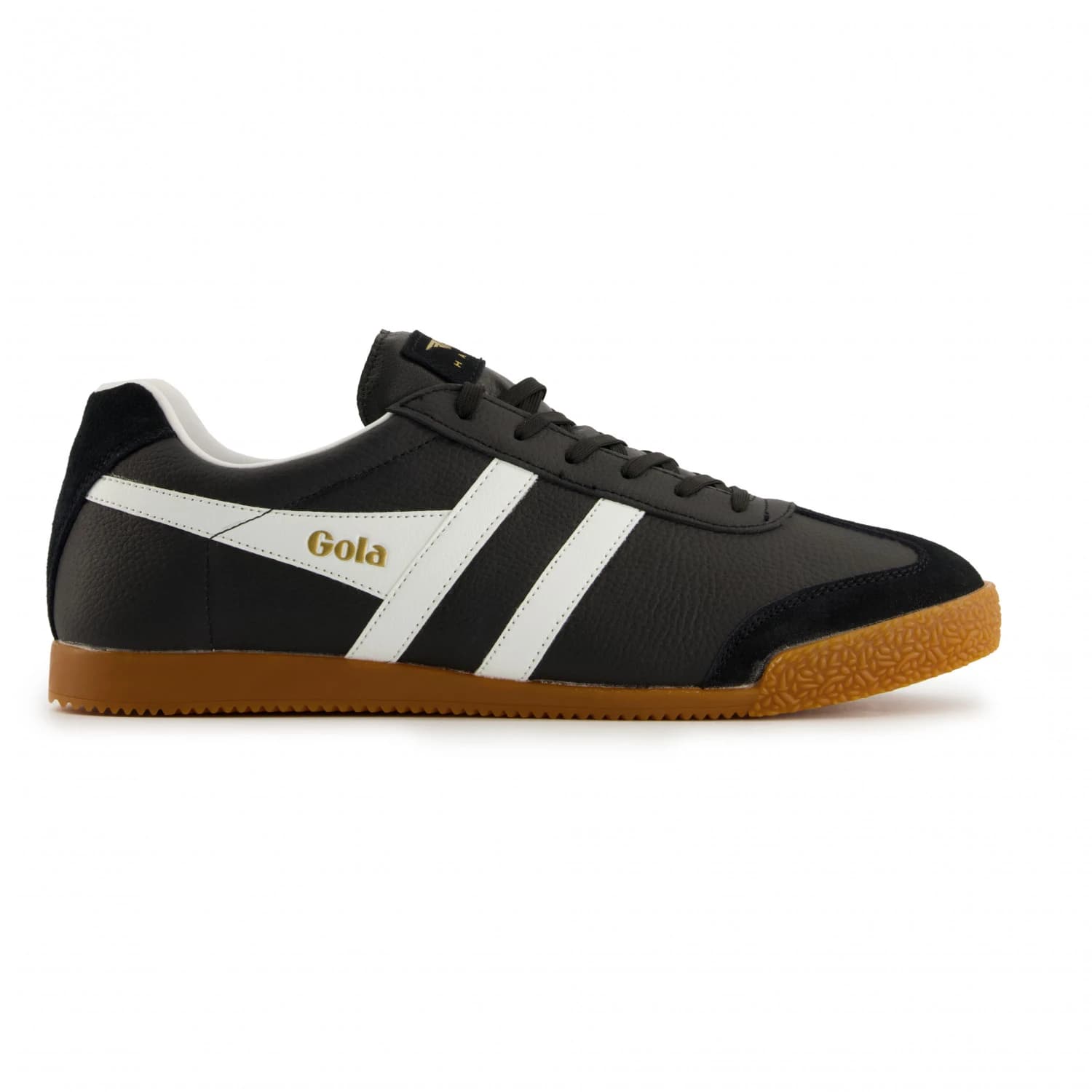 Мъжки маратонки Gola Harrier Leather Sneakers - Black / White / White