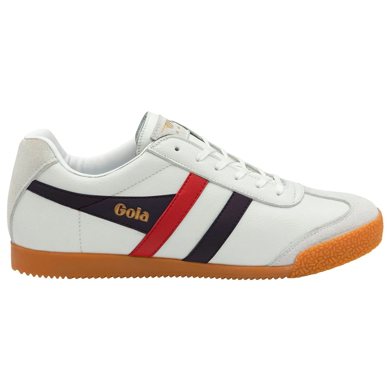 Мъжки маратонки Gola Harrier Leather Sneakers - Off-White / Navy / Burgundy