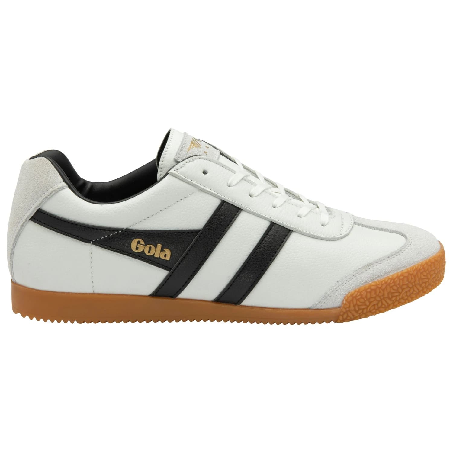 Мъжки маратонки Gola Harrier Leather Sneakers - White / Black / Black