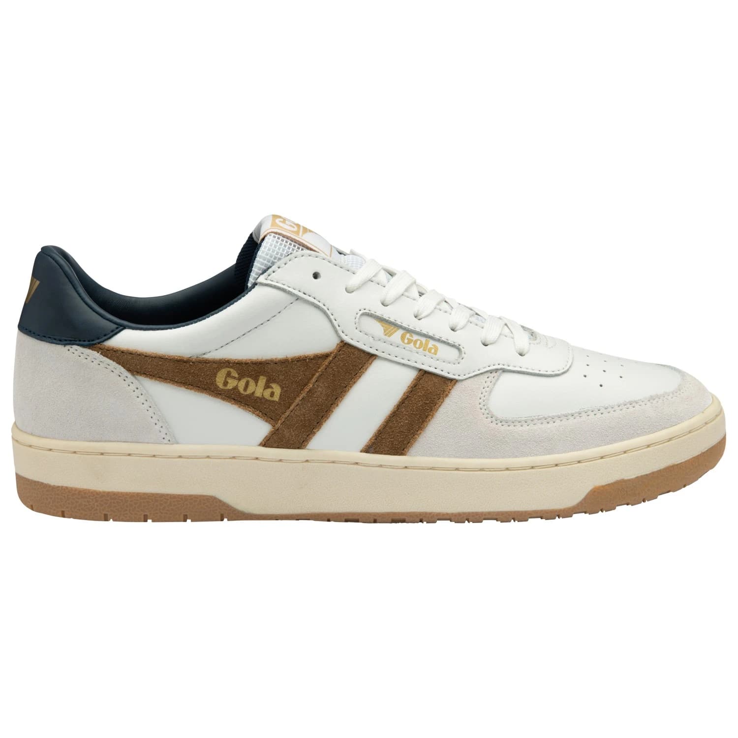 Мъжки маратонки Gola Hawk Sneakers - White / Tobacco / Navy
