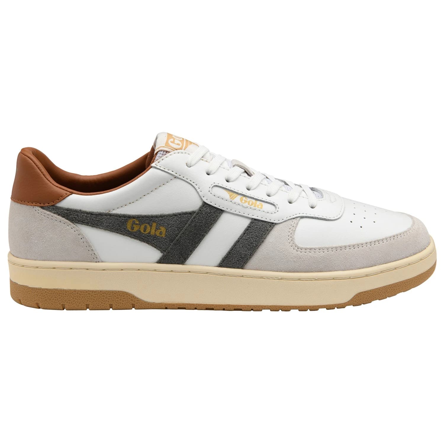 Мъжки маратонки Gola Hawk Sneakers - White / Conifer / Umber