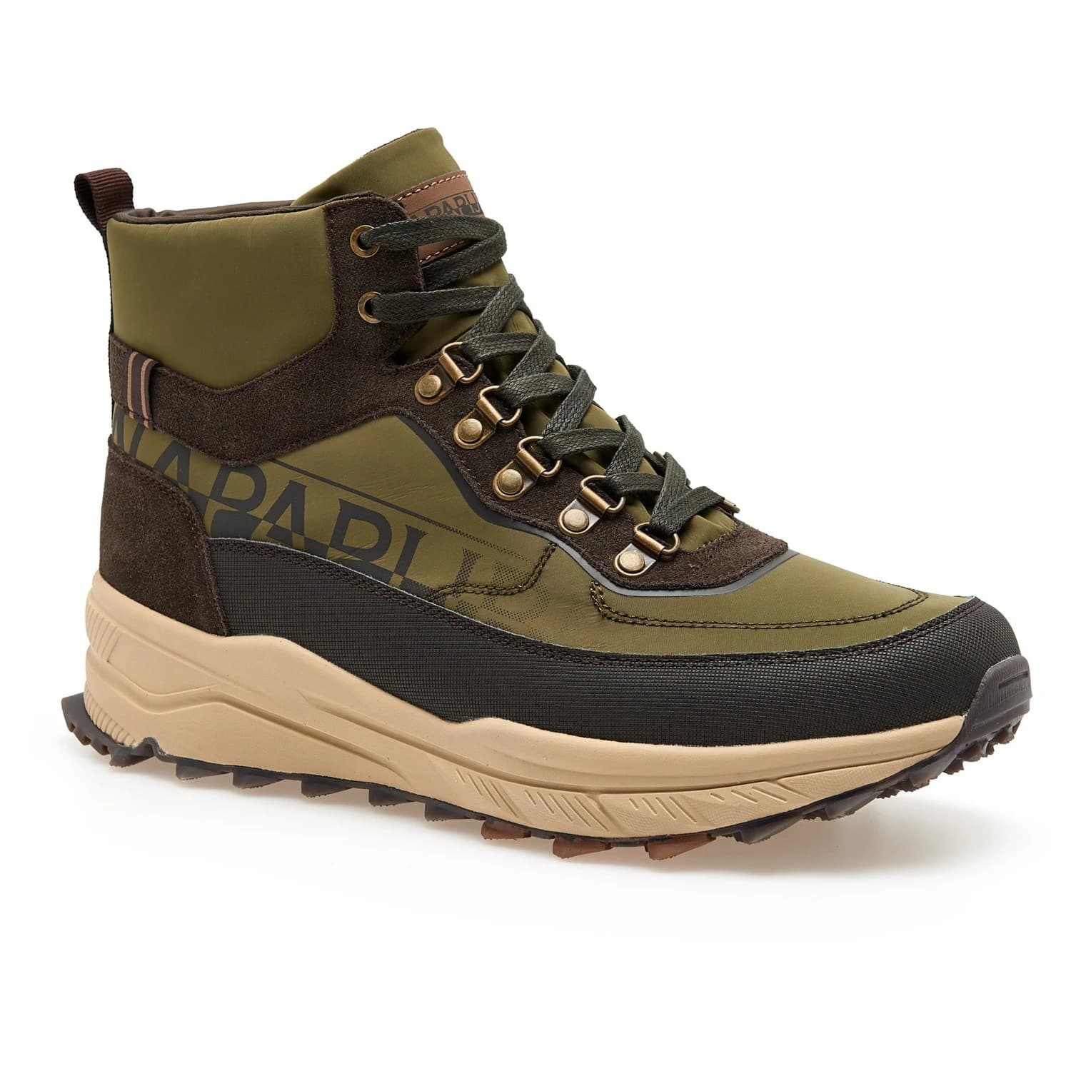 Мъжки маратонки Napapijri Outdoor Mid Sneaker Vortec Sneakers - Green / Brown
