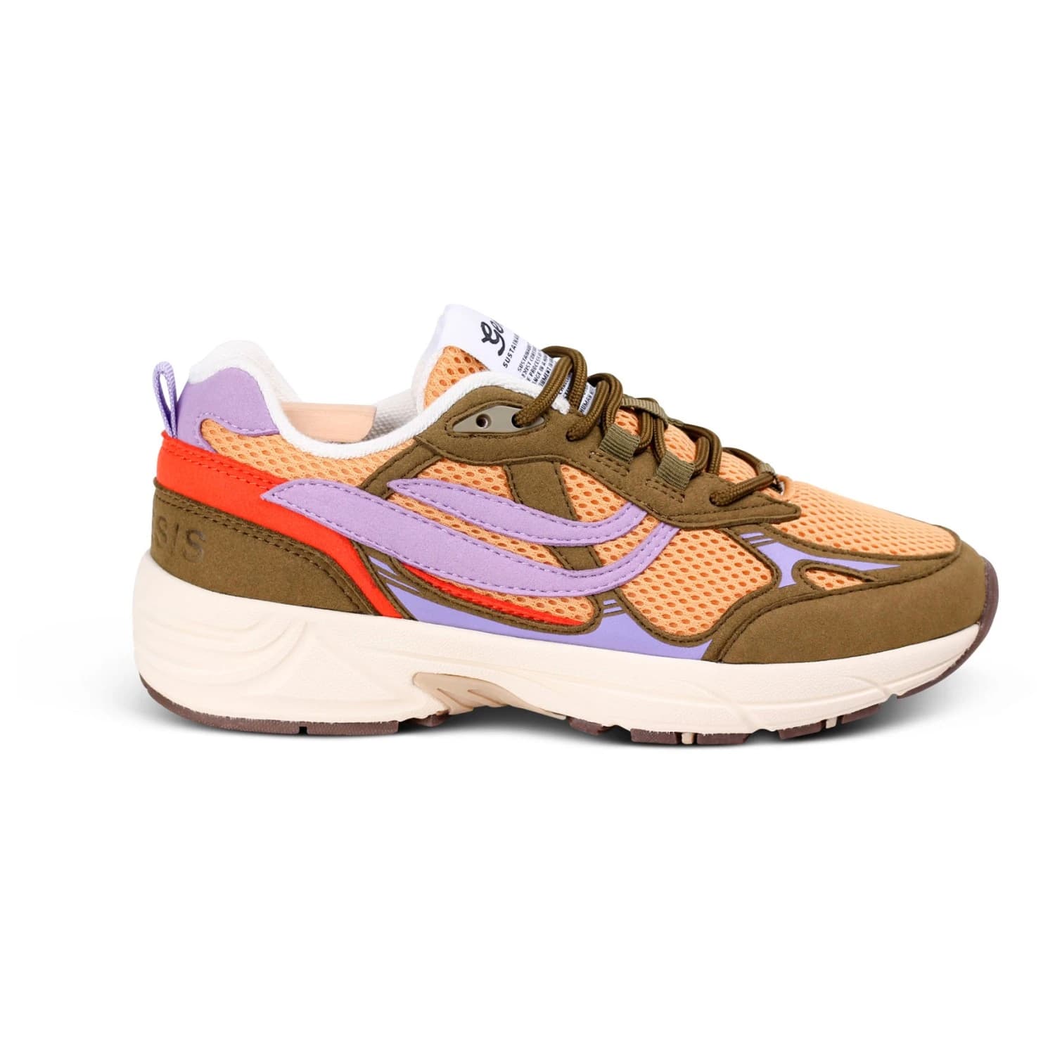 Маратонки Genesis footwear G-Eco`99 Multi Colour Sneakers - Olive / Mustard / Lavender