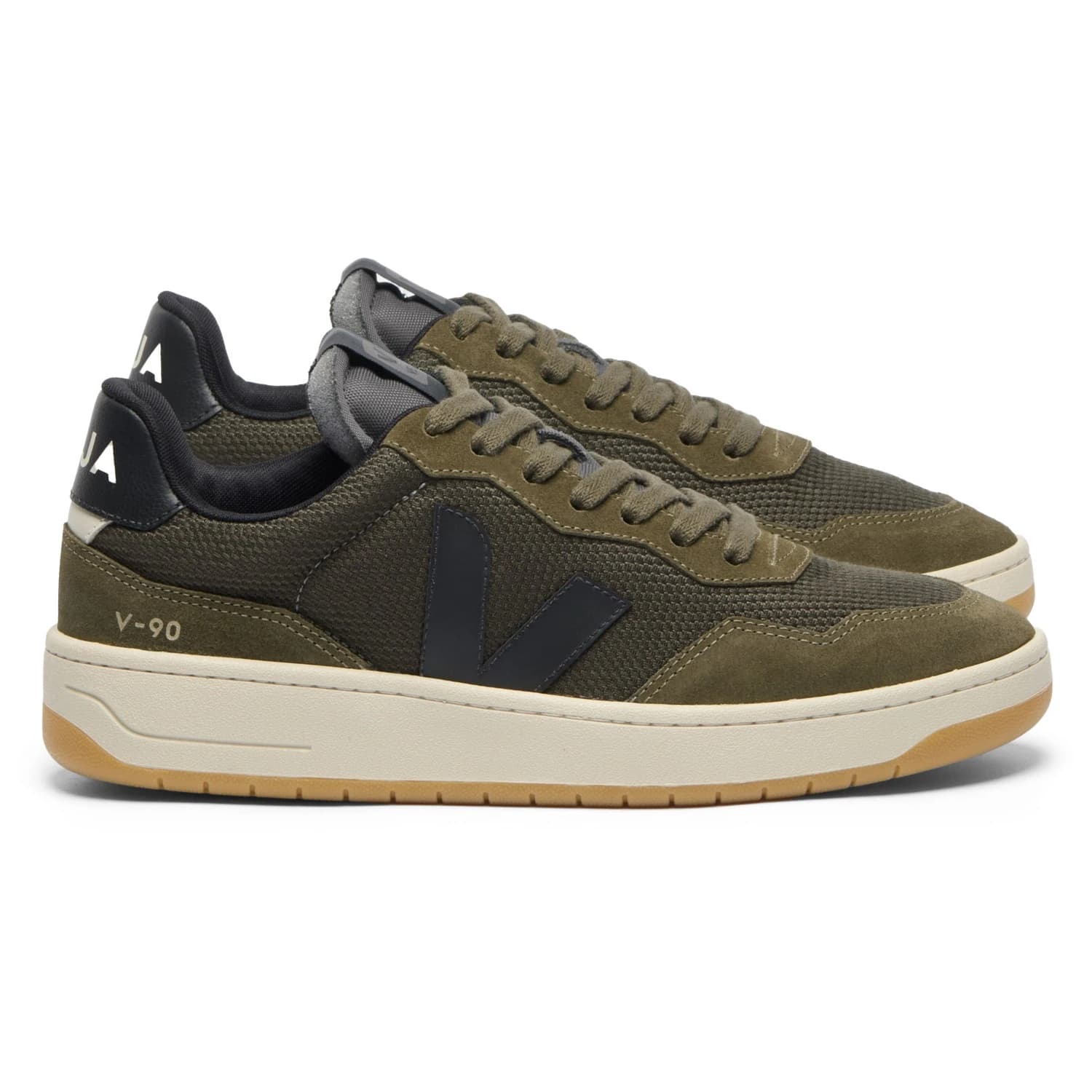 Мъжки маратонки Veja V-90 Sneakers - Olive Black