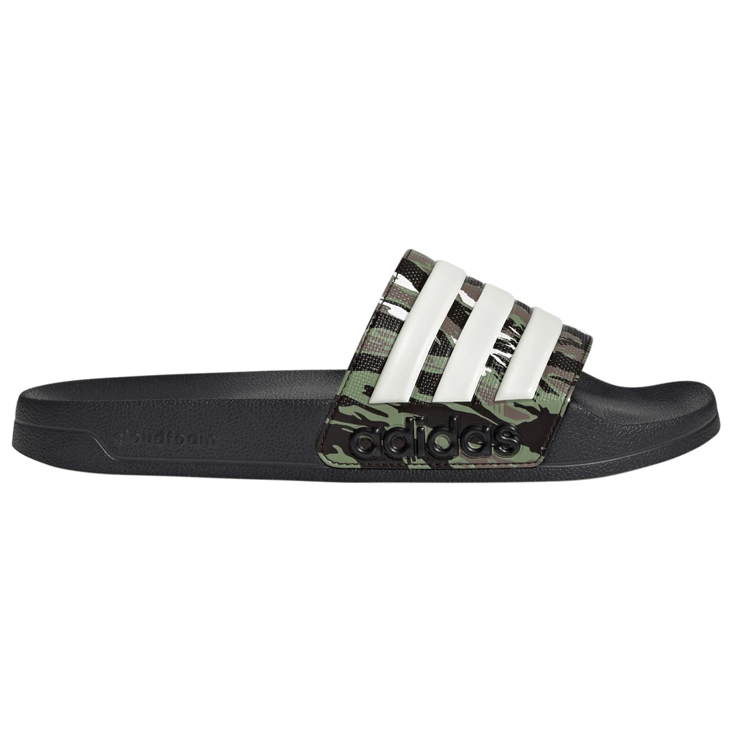 Сандали adidas Adilette Shower Sandals - Core Black / Alumina / Tent Green