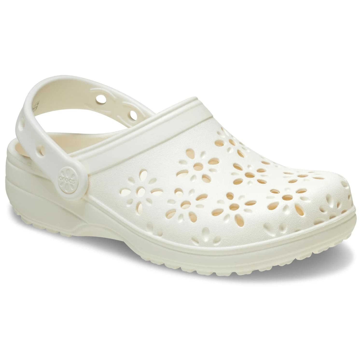 Сандали Crocs Classic Floral Cut Out Clog Sandals - Chalk
