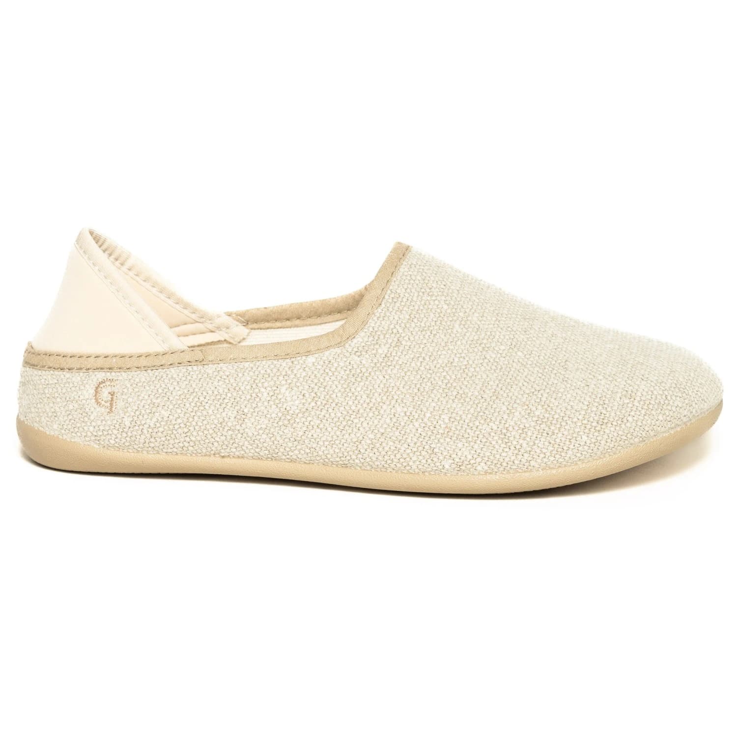 Пантофи Gottstein Linen Slip-On Slippers - Beige