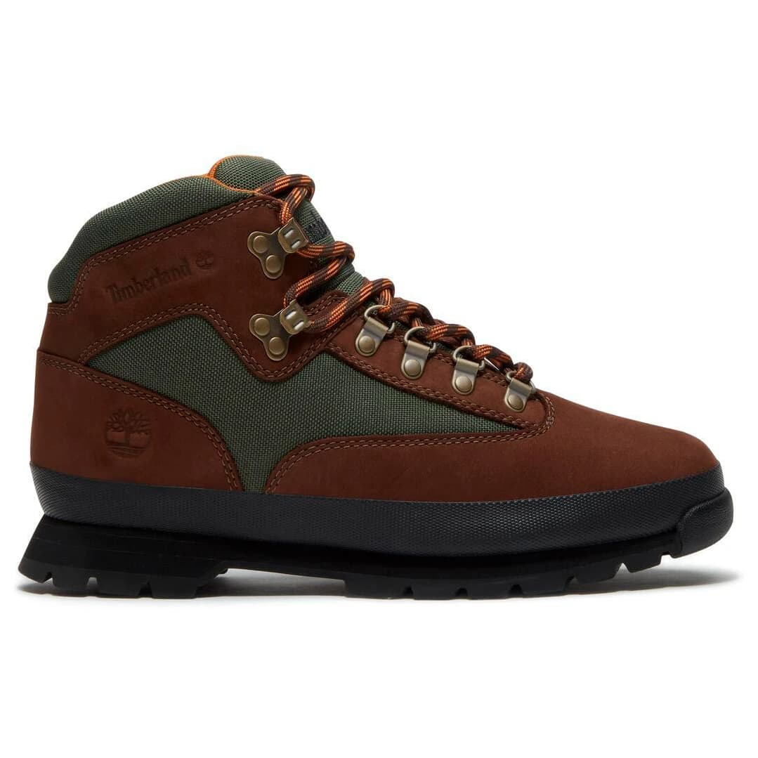 Мъжки ежедневни боти Timberland Euro Hiker Mid Lace Up Boot Casual boots - Dark Brown / Nubuck